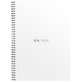 Rhodia Classic Wirebound Notebook - Large - White - Lined